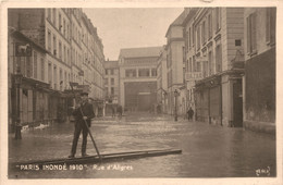 Paris * 12ème * Inondé Inondation * Carte Photo * Rue D'aligres * Auberge Du Cheval Blanc * 1910 - Paris (12)