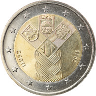 Estonia, 2 Euro, Centenaire De La Fondation Des états Baltes Indépendants - Estonia