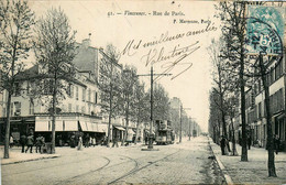 Vincennes * Rue De Paris * Café Bar * Tramway Tram - Vincennes