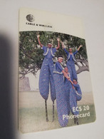 ANTIGUA  $20,- CHIPCARD   MOCO JUMBIES     Fine Used Card  ** 4114** - Antigua En Barbuda