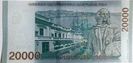 Armenia Arménie Armenien 2018 20000 Dram Banknote UNC Aivazovsky Hybrid Technology NEW - Armenië