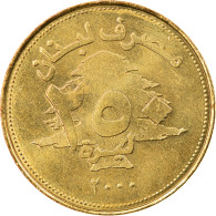 Monnaie, Lebanon, 250 Livres, 2000, SUP, Aluminum-Bronze, KM:36 - Líbano