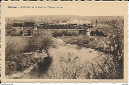 MELREUX ..-- TRAIN . Pont Du Chemin De Fer . L' OURTHE . - Hotton