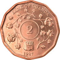 Monnaie, Uganda, 2 Shillings, 1987, SPL, Copper Plated Steel, KM:28 - Oeganda