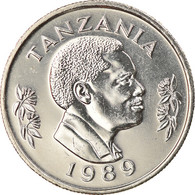 Monnaie, Tanzania, 50 Senti, 1989, British Royal Mint, SPL, Nickel Clad Steel - Tansania