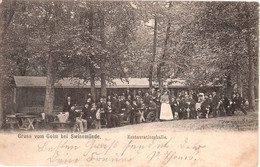 Gruss Vom GOLM Bei Swinemünde Restaurationshalle Belebt 22.7.1907 Nachverwendet - Usedom