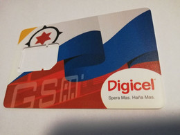 ARUBA PREPAID CARD  GSM   DIGICEL Carrier Card Without Chip     Fine Used Card  **4124** - Aruba