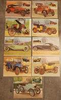 S.TOME. E .PRINCIPE 1983 VINTAGE CARS LOT 9 MAXI MAXI CARDS. - Sao Tome Et Principe