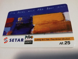 ARUBA PREPAID CARD SETAR/GSM PRIMO AFL 25,-     Fine Used Card  **4133** - Aruba