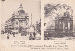 Bruxelles Grand Incendie De L Hotel Continental A Bruxelles Le 14 Octobre 1901 - Brussel (Stad)