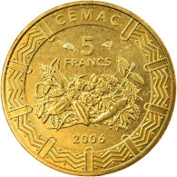 Monnaie, États De L'Afrique Centrale, 5 Francs, 2006, Paris, SPL, Laiton, KM:18 - República Centroafricana