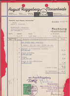 109K52 / Document August Rüggeberg  Marienheide 1937 Wuppertal - 0.25 RM Revenue Fiscaux Germany Deutschland - 1900 – 1949