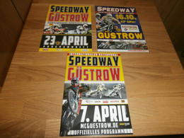 Speedway Güstrow 2011/2012 , 3x Programmheft / Programm / Rennprogramm , Program !!! - Motos