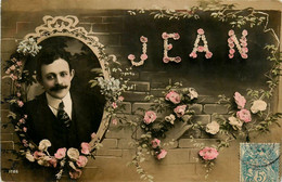 JEAN * Jean * Prénom Name * Cpa Carte Photo * Alphabet Lettre J * Art Nouveau Jugenstil - Vornamen