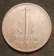 PAYS BAS - NEDERLAND - 1 CENT 1948 - Wilhelmina - KM 175 - 1 Cent