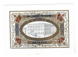 1 Carte Visite E.De Vos Hôtel De La Cour Impériale Rue De La Chapelle Ostende  Lith.Daveluy  14 X 10 Cm - Porzellan