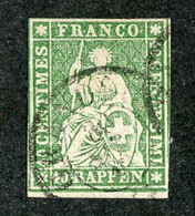 W 15224  Swiss 1860  Mi.# 17 II Bym  O Offers Welcome! - Altri & Non Classificati