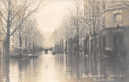 94-LA-VARENNES-SAINT-HILAIRE-CARTE-PHOTO- INONDATION JANVIER 1910, RUE DU BAC - Otros & Sin Clasificación