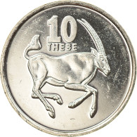 Monnaie, Botswana, 10 Thebe, 2002, British Royal Mint, SPL, Nickel Plated Steel - Botswana