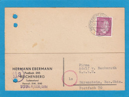 POSTKARTE AUS REICHENBERG,SUDETENLAND 24-3-45 (HEUTE LIBEREC,TSCHECHIEN). - Bezetting 1938-45