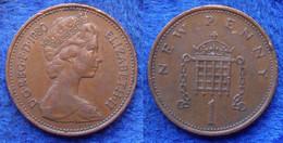 UK - 1 New Penny 1980 KM# 915 Elizabeth II Decimal Coinage - Edelweiss Coins - Other & Unclassified