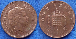 UK - 1 Penny 1999 KM#986 Elizabeth II Decimal Coinage (1971) - Edelweiss Coins - Other & Unclassified
