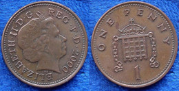 UK - 1 Penny 2000 KM#986 Elizabeth II Decimal Coinage (1971) - Edelweiss Coins - Other & Unclassified