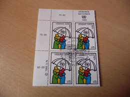 TIMBRES  NATIONS  UNIES  ( Vienne )     ANNEE  1985   BLOC  DE  4     OBLITERES  N  50 - Oblitérés