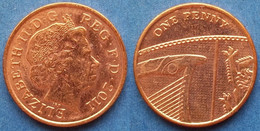 UK - 1 Penny 2011 KM# 1107 Elizabeth II Decimal Coinage (1971) - Edelweiss Coins - Andere & Zonder Classificatie