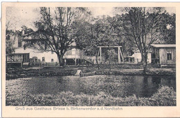 Gruß Aus Gasthaus Briese Bei BIRKENWERDER A D Nordbahn Ruderboot 29.7.1913 Gelaufen - Birkenwerder