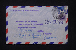 URUGUAY - Enveloppe De Montevideo Pour La France Par Avion - L 80410 - Uruguay