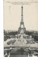 PARIS - Les Jardins Du Trocadéro, Le Pont D'Iena Et La Tour Eiffel - Eiffelturm