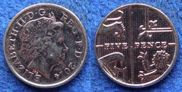 UK - 5 Pence 2014 KM#1109d Elizabeth II Decimal Coinage (1971)- Edelweiss Coins - Autres & Non Classés