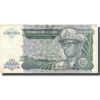 Billet, Zaïre, 100,000 Zaïres, 1992, 1992-01-04, KM:41a, TB - Zaire