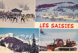 73 - Hauteluce Les Saisies - Carte Multi Vues - Ski De Fond Chenillette Mont Blanc  Piccard Sports D'hiver - Autres Communes