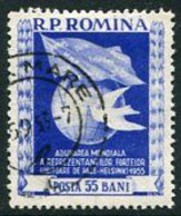 ROMANIA 1955 Peace Congress Used,  Michel 1514 - Gebruikt