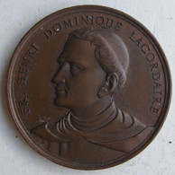 Médaille. Ecole St Thomas D’Aquin OULLINS 1860 - 1879, PRIX. H.D. Lacordaire. Par Penin . Lyon - Professionali / Di Società