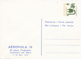 BRD,  PP 069 D2/008,  AEROPHILA '76; Flughafen Frankfurt - Privatpostkarten - Ungebraucht