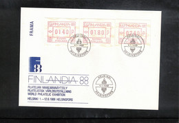 Finland 1988 Finlandia 88 Frama / ATM FDC - Automaatzegels [ATM]