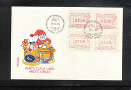Finland 1989 Santa Claus Land Arctic Circle Frama / ATM FDC - Vignette [ATM]