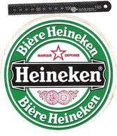 Gros Autocollant Sticker Bière HEINEKEN Beer Bier Cervezza Diam. 19.5 Cm - Alcohols