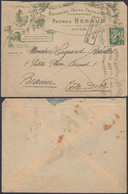 France 1946- Lettre Avec Timbre Cerés 1 Fr Vert -Publicitaire: Beurre/Fromage/Oeuf De Lyon Vers Beaune..(DD) DC-9630 - Used Stamps