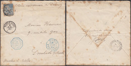 Benin 1890- Lettre Avec Timbre Alphée Dubois 15 C De Porto-Novo Vers Dombasle-sur-Meurthe ....DD) DC-9631 - Gebruikt
