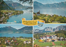 1861 - Österreich - Oberösterreich , Attersee , Salzkammergut , Weissenbach , Steinbach , Camping Seefeld - Gelaufen 196 - Attersee-Orte