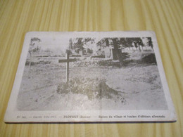 CPA Proyart (80).Guerre 1914-1915 - Ruines Du Village Et Tombes D'officiers Allemands. - Otros Municipios
