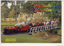 GOLD COAST,  CURRUMBIN SANCTUARY, Miniatture Steam Locomotive,   Nice Stamp - Gold Coast