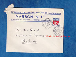 Enveloppe Ancienne De 1965 - MEZIERES ( Ardennes ) - Maison MARSON & Cie Entreprise Travaux Publics - Charleville - Sonstige & Ohne Zuordnung