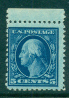 USA 1917-19 Sc#504 5c Blue Washington Perf 11 No Wmk MLH Lot69178 - Other & Unclassified