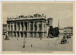 TORINO   PIAZZA  CASTELLO   E  PALAZZO   MADAMA       (NUOVA) - Palazzo Madama
