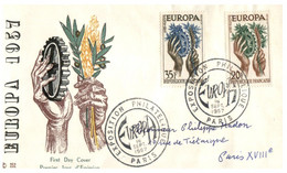 (Y 26) EUROPA CEPT - France FDC - 1957 - 1957